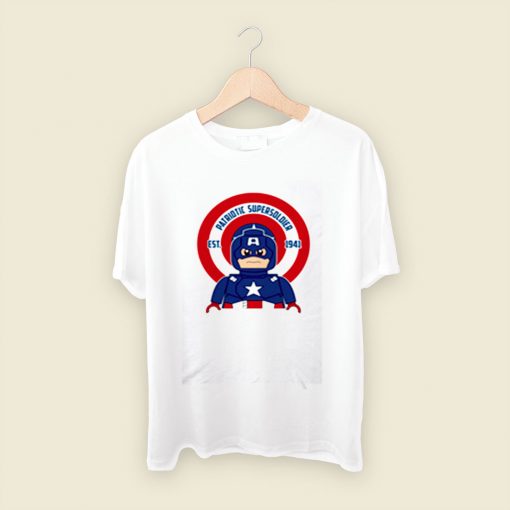 Patriotic Supersoldier Men T Shirt Style