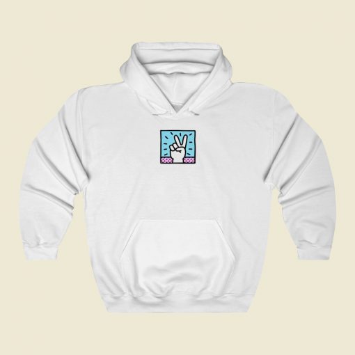 Peace Illustration Kaith Haring Street Hoodie Style