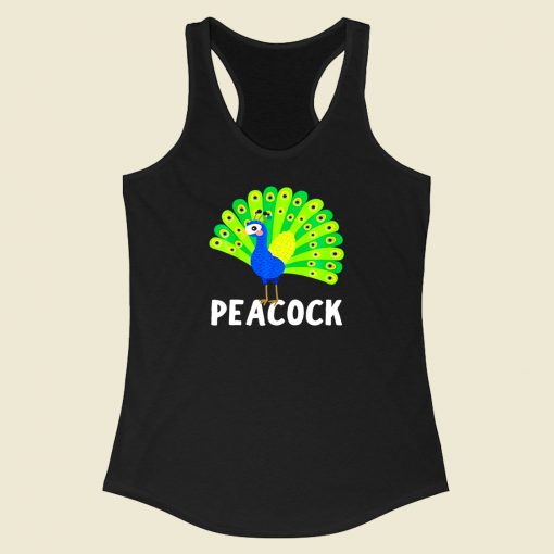 Peacock Racerback Tank Top Style