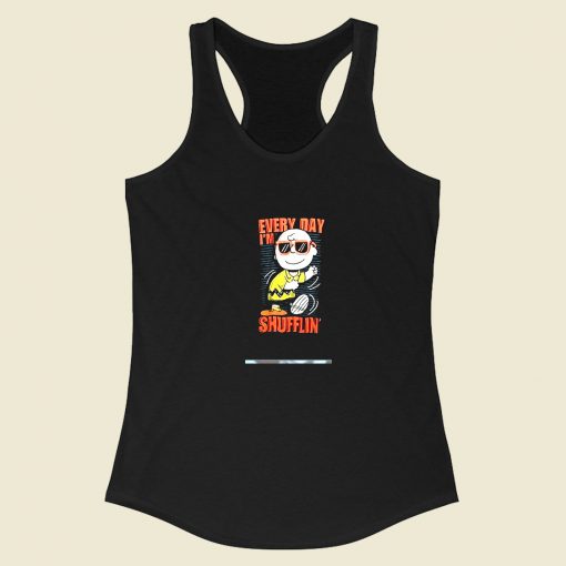 Peanuts Charlie Brown Shufflin Racerback Tank Top Style