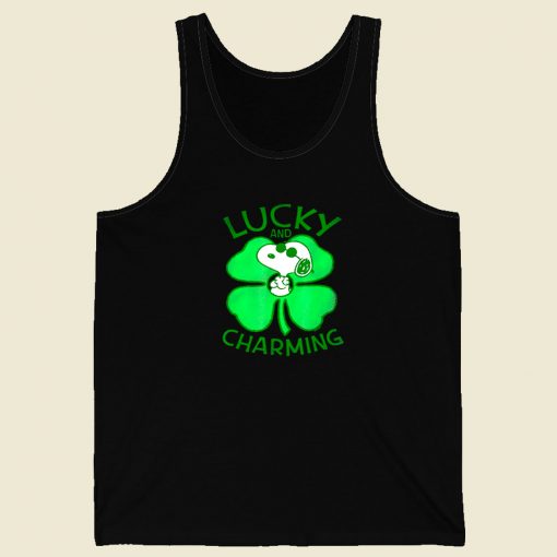 Peanuts Snoopy Lucky And Charming Men Tank Top