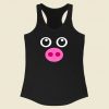 Pig Face Costume Racerback Tank Top Style