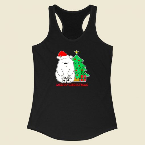 Polar Bear Christmas Racerback Tank Top Style