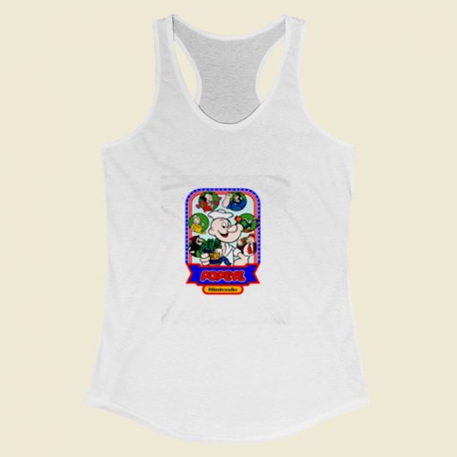 Popeye Nintendo 1982 Classic Women Racerback Tank Top