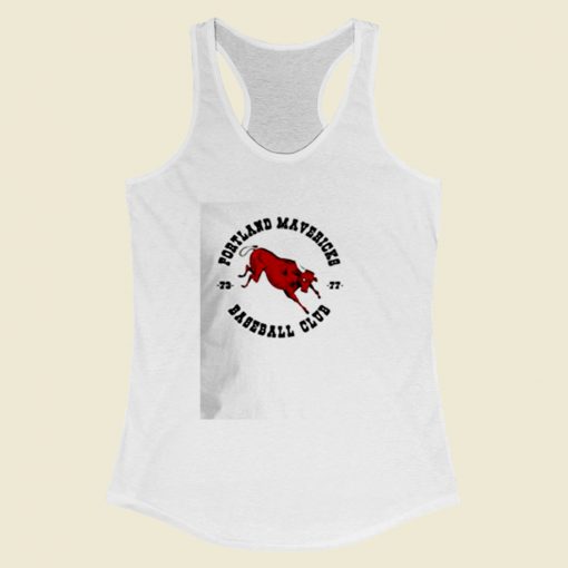 Portland Mavericks Baseball Club Women Racerback Tank Top