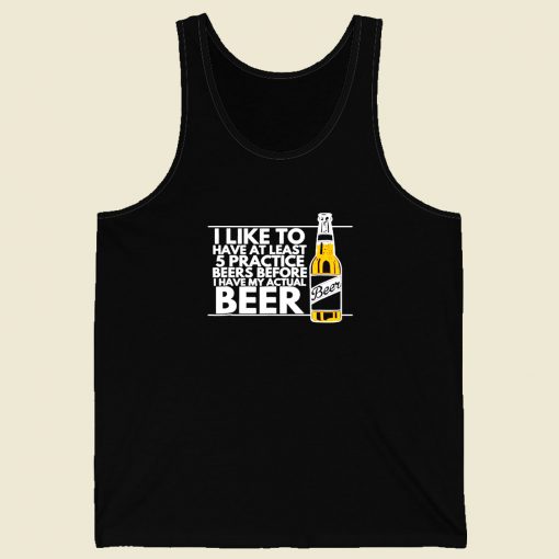 Practice Beers Men Tank Top