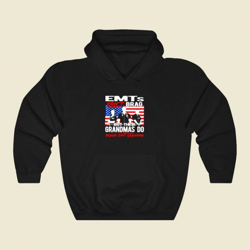 Proud Emt Grandma 80s Hoodie Fashion