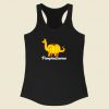 Pumpkasaurus Dinosaur Racerback Tank Top Style