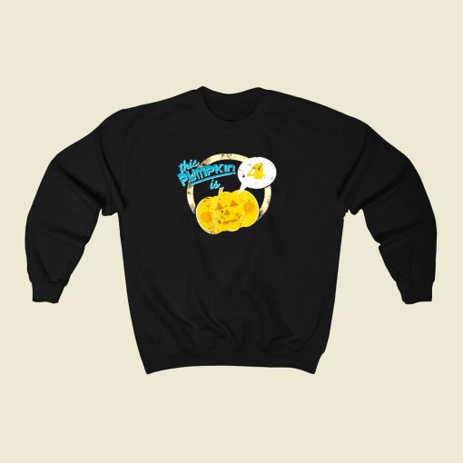 Pumpkin 4th Birthday 80s Fashionable Sweatshirt