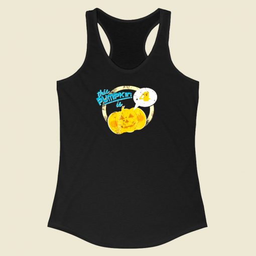 Pumpkin 4th Birthday Racerback Tank Top Style