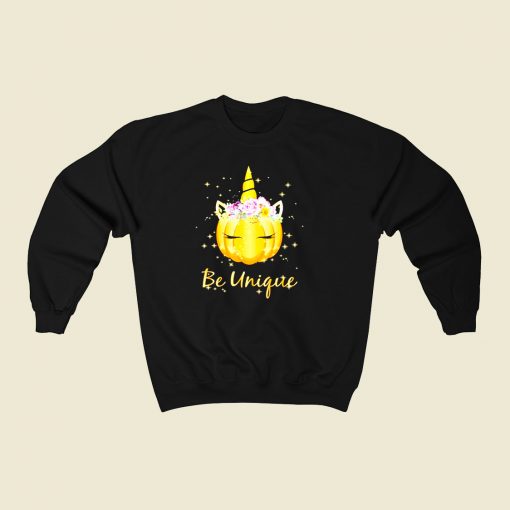 Pumpkin Be Unique 80s Fashionable Sweatshirt