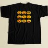 Pumpkin Emoji 80s Men T Shirt