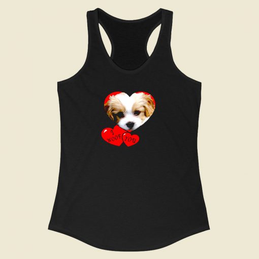 Puppy Racerback Tank Top Style