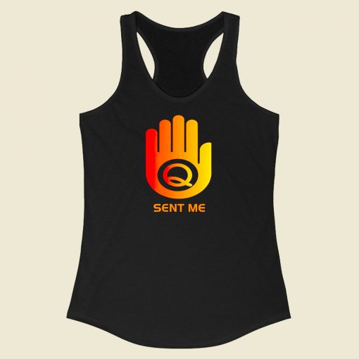 Q Sent Me Racerback Tank Top Style