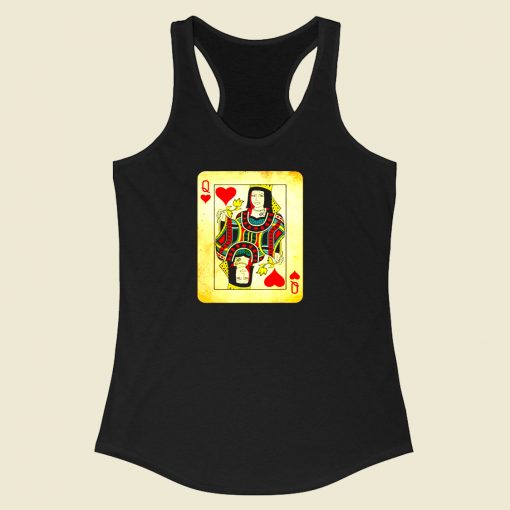 Queen Of Hearts Costume Halloween Deck Of Cards Racerback Tank Top Style