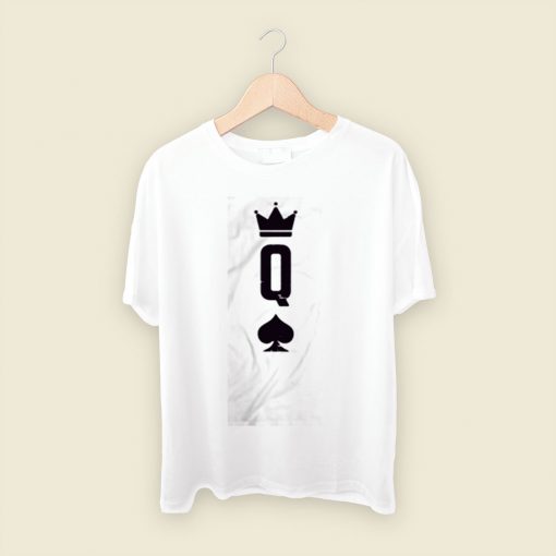 Queen Of Spades Card Matching Halloween Men T Shirt Style