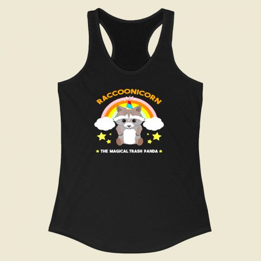 Racoonicorn Racerback Tank Top Style