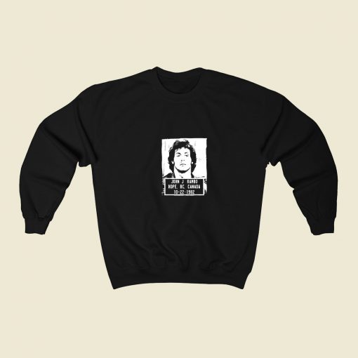 Rambo Police Mugshot 80s Fashionable Sweatshirt