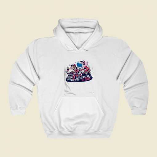 Ren And Stimpy Show Cartoon Street Hoodie Style