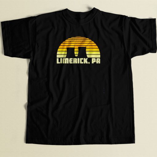 Retro Limerick 80s Men T Shirt