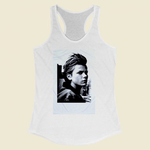 River Phoenix Women Racerback Tank Top