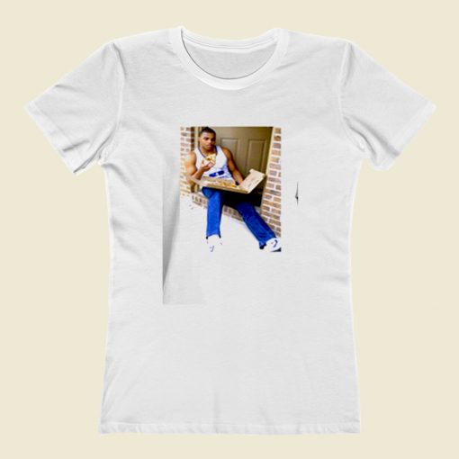 Rule Big And Tall Young Charles Barkley Eating Pizza Women T Shirt Style