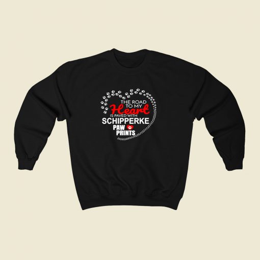 Schipperke 80s Fashionable Sweatshirt