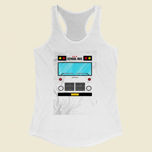 School Bus Women Racerback Tank Top