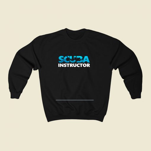 Scuba Instructor 80s Fashionable Sweatshirt