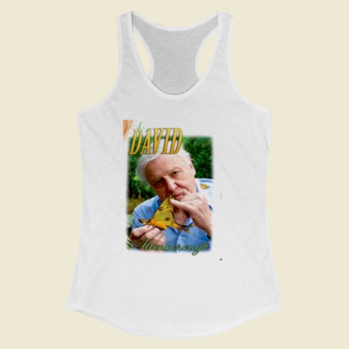 Sir David Attenborough Women Racerback Tank Top