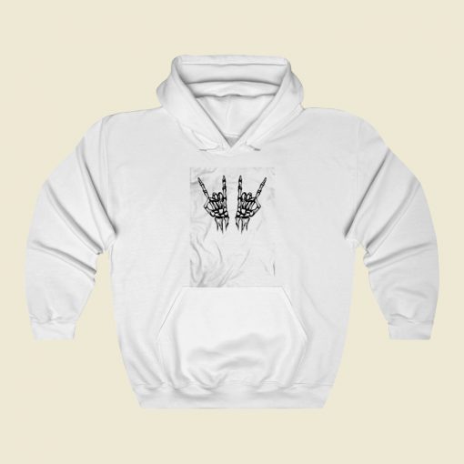 Skeleton Hands Rock N Roll Street Hoodie Style