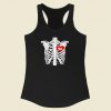 Skeleton Rib Cage Pembroke Welsh Corgi Dog Racerback Tank Top Style