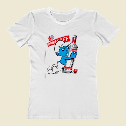 Smurfnoff Vodka Women T Shirt Style