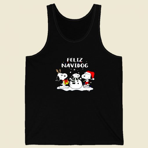 Snoopy Feliz Navidog Men Tank Top