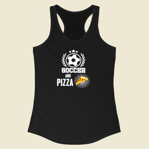 Soccer Pizza Racerback Tank Top Style