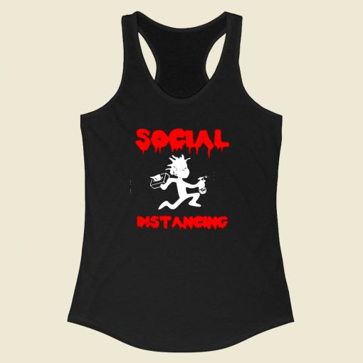 Social Distancing Racerback Tank Top Style