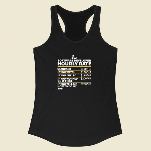 Software Developer Racerback Tank Top Style