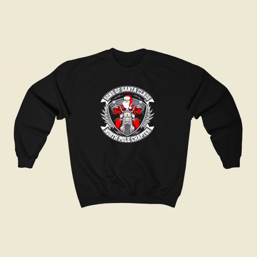 Sons Of Santa North Pole Chapter 80s Fashionable Sweatshirt