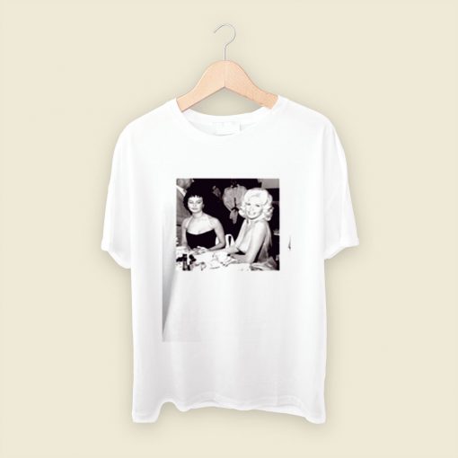 Sophia Loren Staring At Jayne Mansfields Boobs Photo Men T Shirt Style