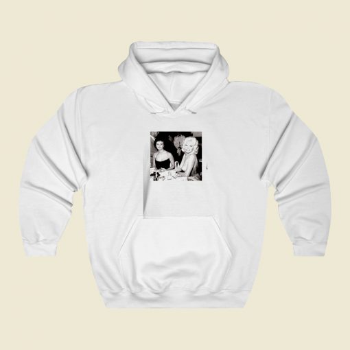 Sophia Loren Staring At Jayne Mansfields Boobs Photo Street Hoodie Style