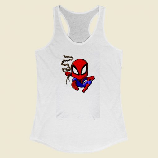 Spiderman Chibi Style Women Racerback Tank Top