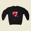 Spiderman Heart And Flower 80s Fashionable Sweatshirt