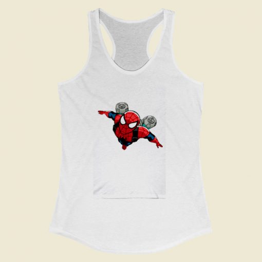 Spiderman Jetpack Women Racerback Tank Top