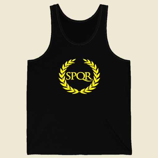 Spqr Shirt Purple I Senatus Populus Que Men Tank Top