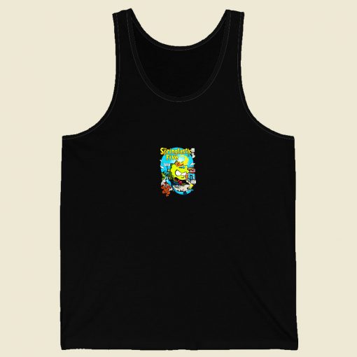 Springtastic Fantastic Four Bart Superhero Men Tank Top