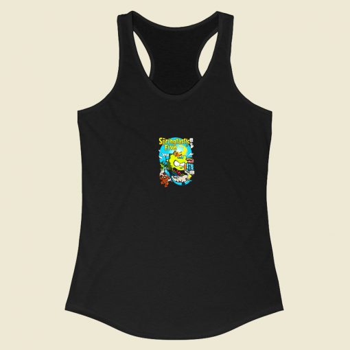 Springtastic Fantastic Four Bart Superhero Racerback Tank Top Style