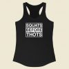 Squats Before Thots Racerback Tank Top Style