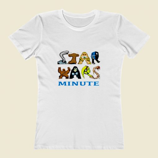 Star Wars Minute Character Logo Women T Shirt Style