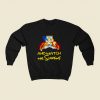 Stay Home And Watch The Simpsons 80s Fashionable Sweatshirt