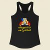 Stay Home And Watch The Simpsons Racerback Tank Top Style